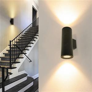 Up Down Outdoor Wall Light Structure Waterproof Ip65 High Quality Aluminum 2*12W Indoor Led Wall Light for Patio Garden Street
