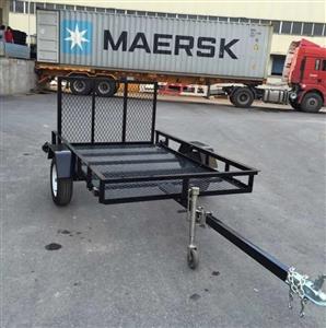 New 5x8 5x10 6x12 Powder Coated Utility Dump Car Trailer