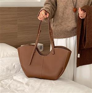Designer Women's New Soft Pu Leather Shoulder Bags Fashion Handbag Large Capacity Premium Bucket Tote Bag